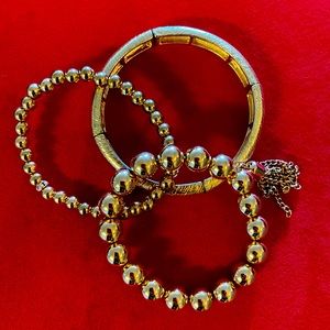 Gold bracelets costume jewelry